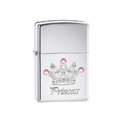 Zippo Princess Crown High Polish Chrome Lighter