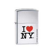Zippo I Love NY High Polish Chrome Lighter