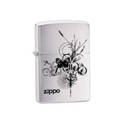 Zippo Buterfly Brushed Chrome Lighter