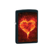 Zippo Hearts Black Matte Lighter