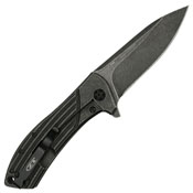 ZT 0801BW Flipper Folding Knife Blackwash