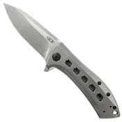 ZT 0801TI Rexford Stonewash Finish Blade Folding Knife
