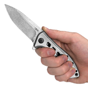 ZT 0801TI Rexford Stonewash Finish Blade Folding Knife